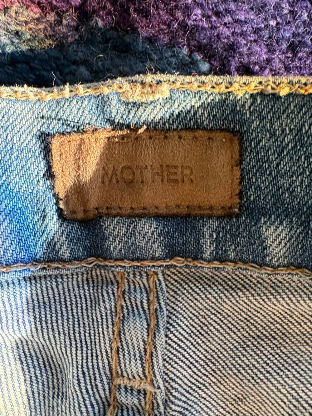 MOTHER The Mid Rise Dazzler Ankle Jeans Tropic Like Its Hot Light Blue 29 - Picture 8 of 12